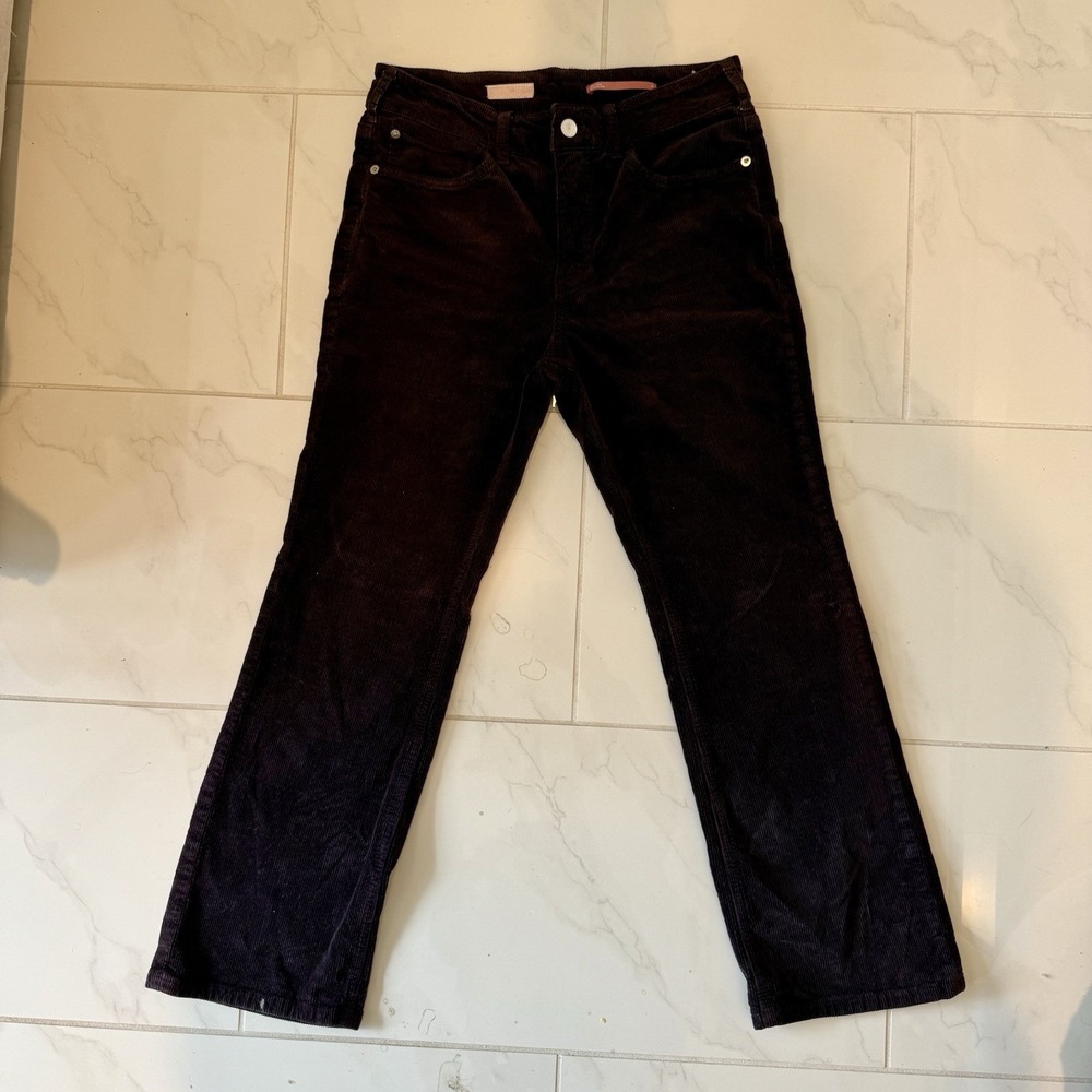 PILCRO Anthropologie Brown‎ Corduroy Pants Women's Size 27 Casual Trousers